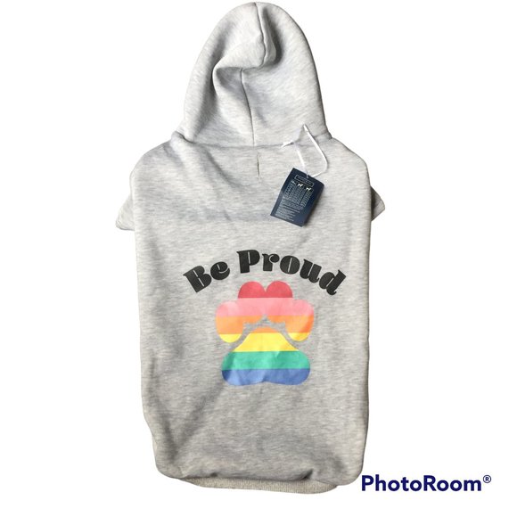 NWT Sydney & Co 'pride' dog hooded sweatshirt - size XL - Picture 1 of 7